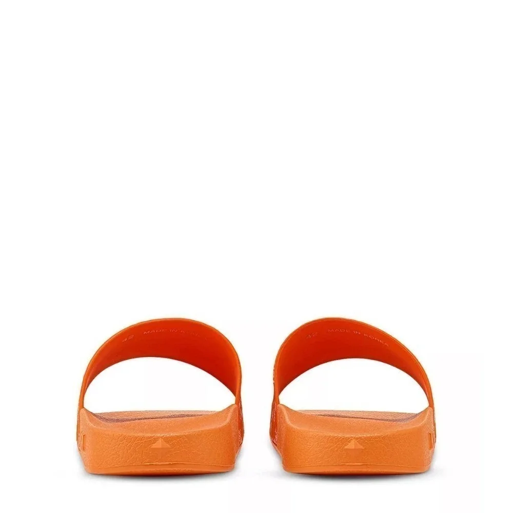 MCM Orange Slides, mens size 10